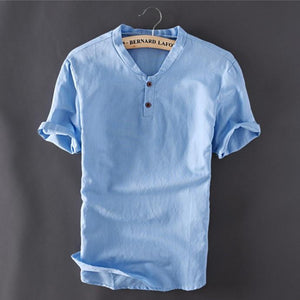 Summer Linen Shirt (3 Colors Available) - Barber Clips