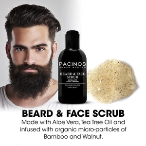 Pacinos Beard & Face Scrub - Barber Clips