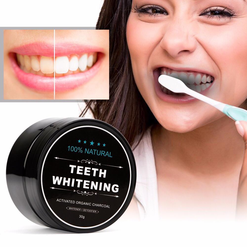 Activated Charcoal Teeth Whitening Polish - Barber Clips